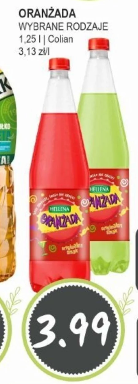 Oranżada Hellena Oranżada Czerwona 1,25 l