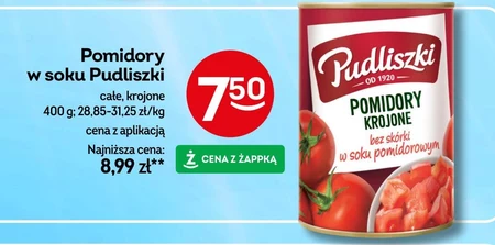 Pudliszki Pomidory krojone w soku pomidorowym 390 g