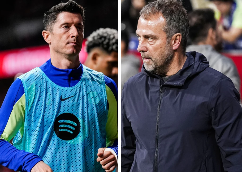 Robert Lewandowski i Hansi Flick