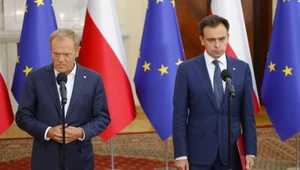 Donald Tusk i Andrzej Domański