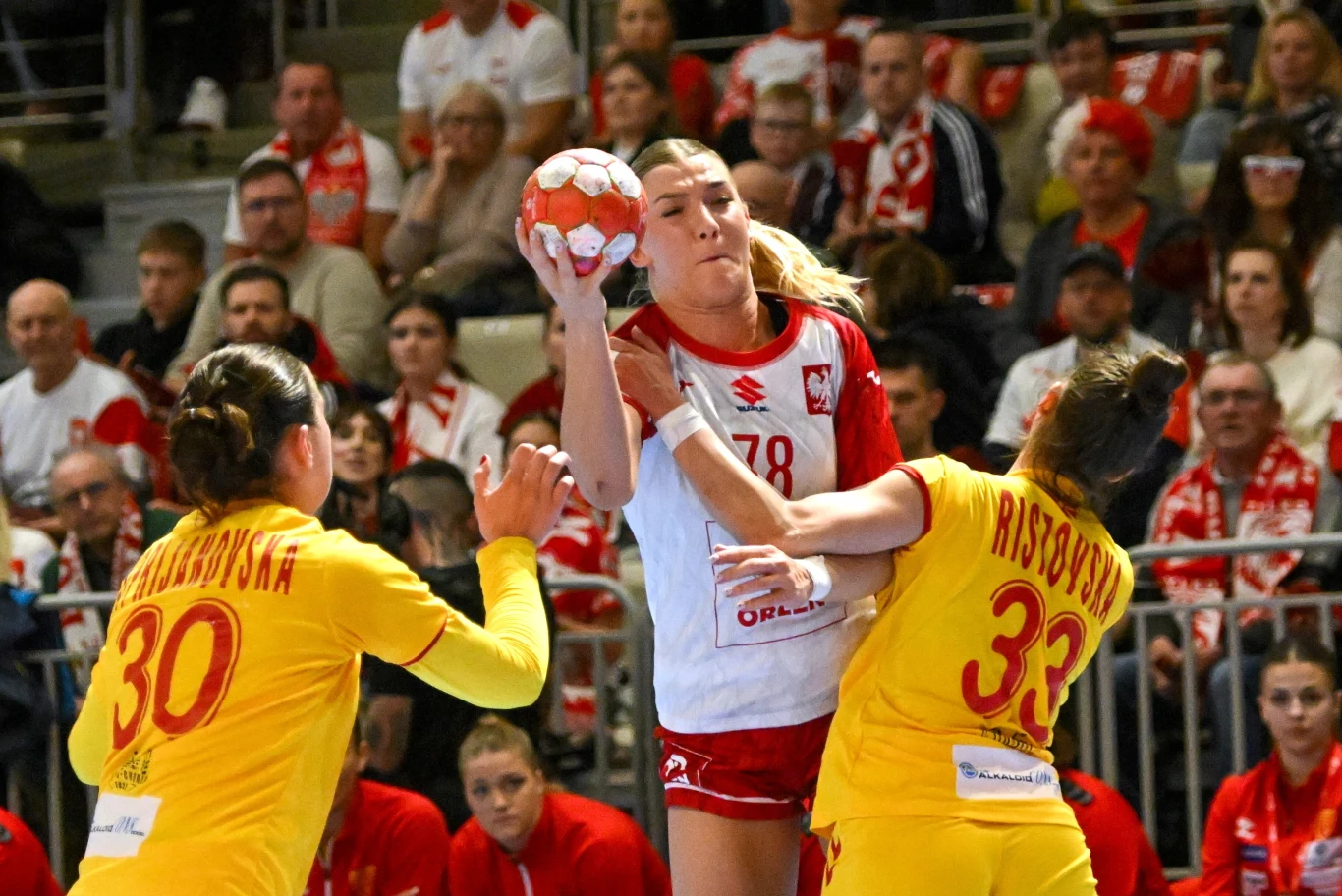 Paulina Uścinowicz w meczu Polska - Macedonia Północna Paulina Uścinowicz w meczu Polska - Macedonia Północna