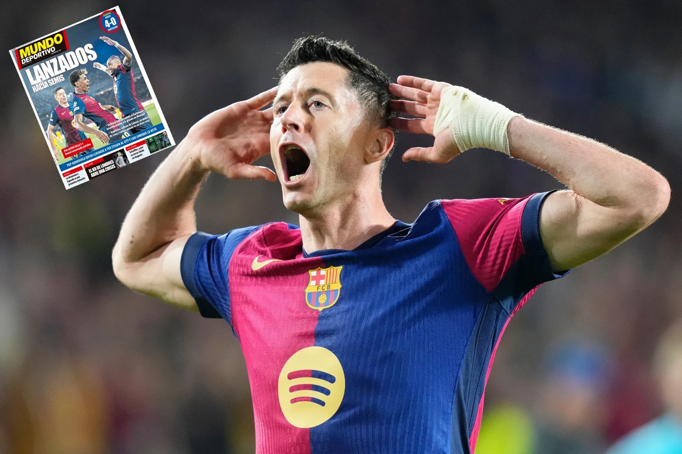 Robert Lewandowski znów został bohaterem hiszpańskiej prasy