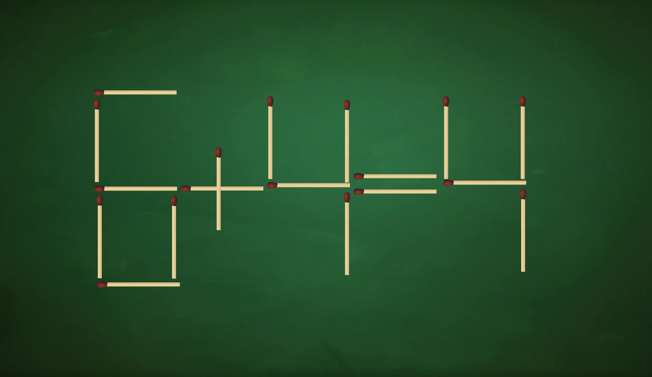 Zagadka z zapałkami ma dwa rozwiązania Zagadka z zapałkami ma dwa rozwiązania