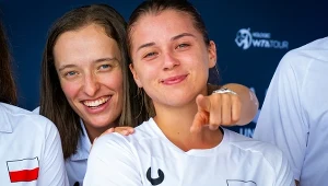 Maja Chwalińska i Iga Świątek
