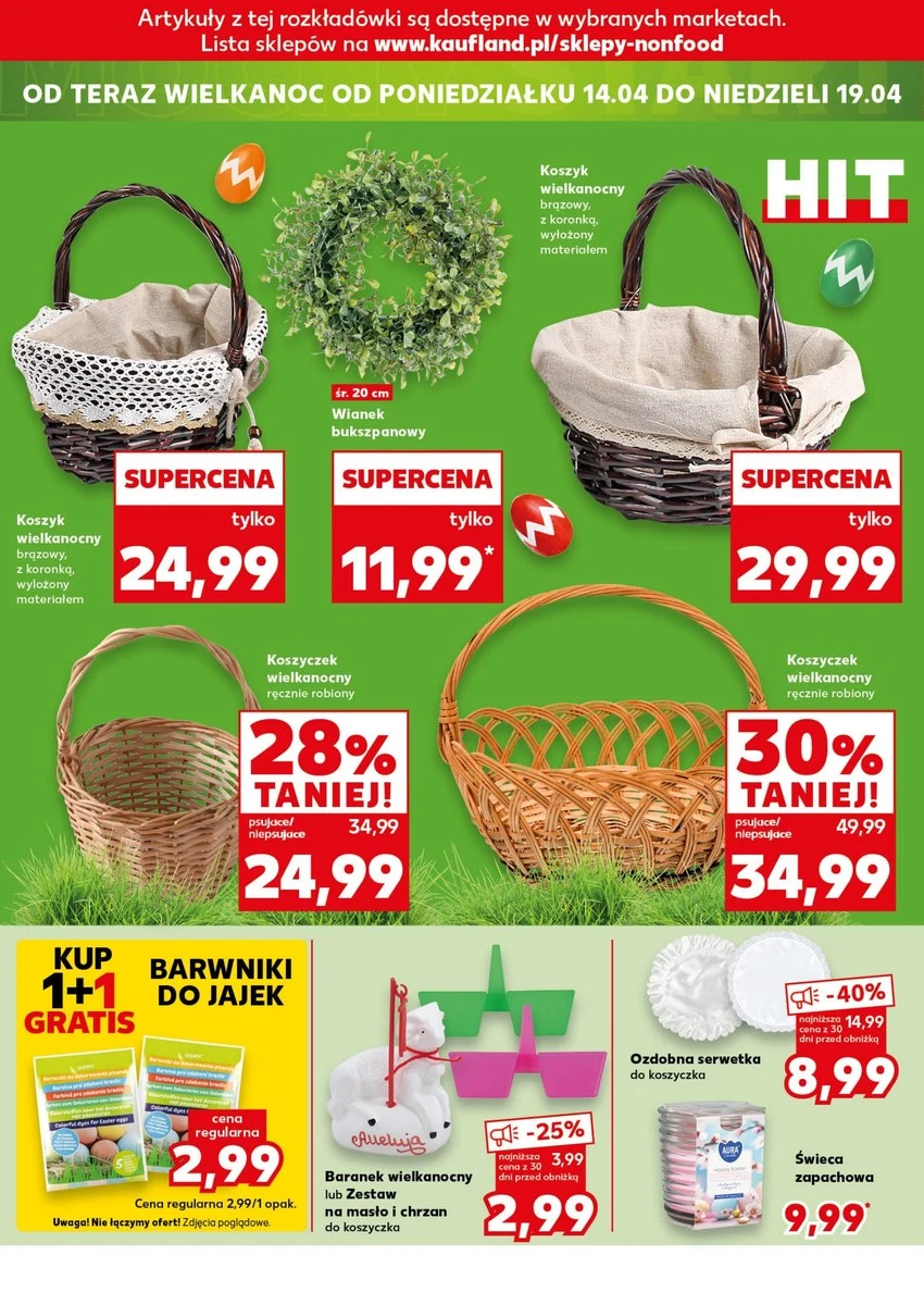 Piękne, ręcznie plecione koszyczki wielkanocne już w Kauflandzie. Te ceny zaskakują! Piękne, ręcznie plecione koszyczki wielkanocne już w Kauflandzie. Te ceny zaskakują!