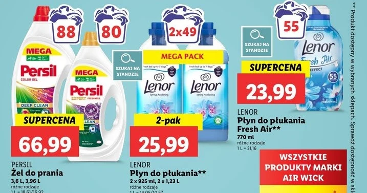 Wielkie zestawy produktów do prania w Lidlu 