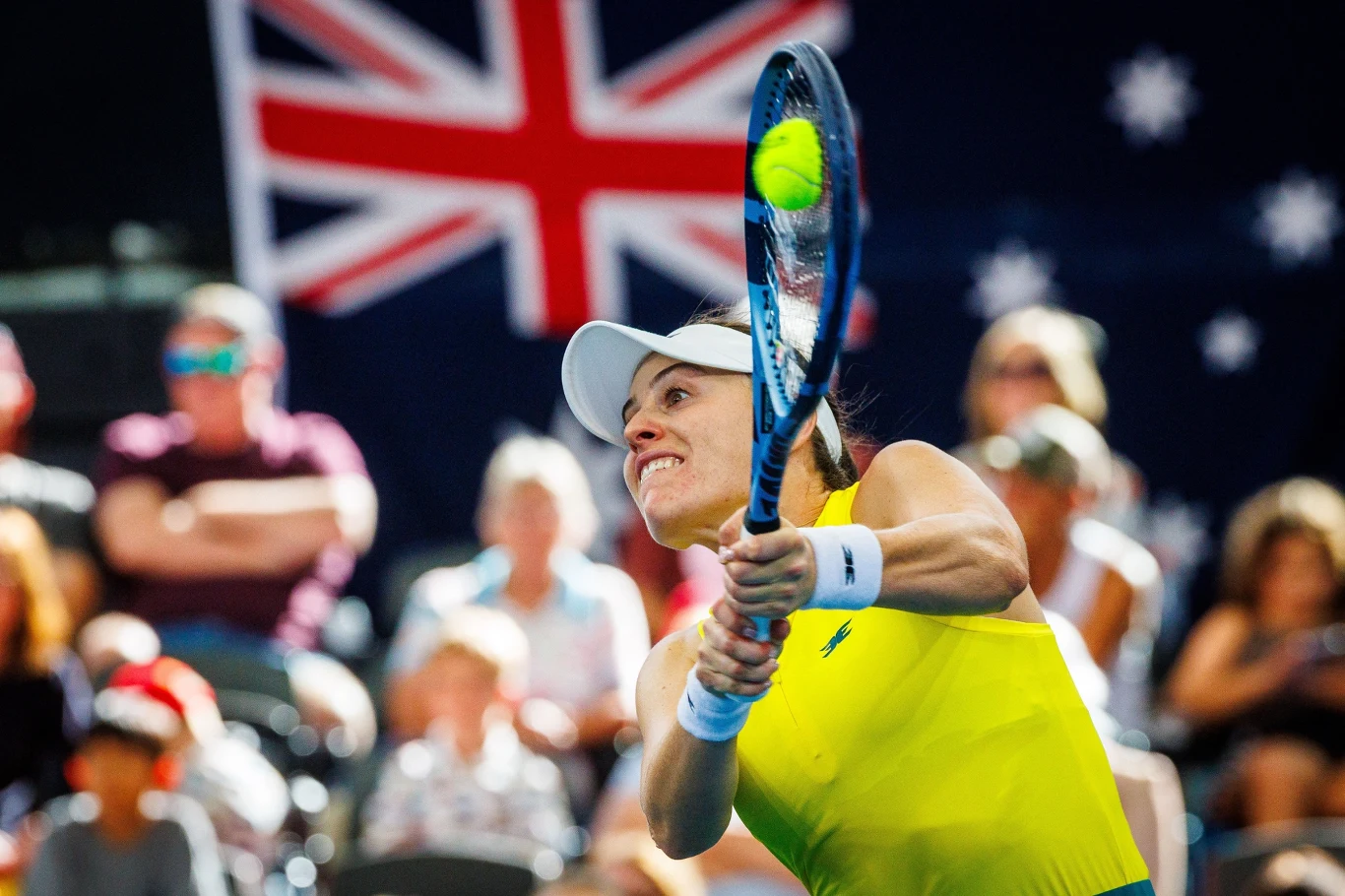 Kimberly Birrell w meczu z Jeleną Rybakiną Kimberly Birrell w meczu z Jeleną Rybakiną