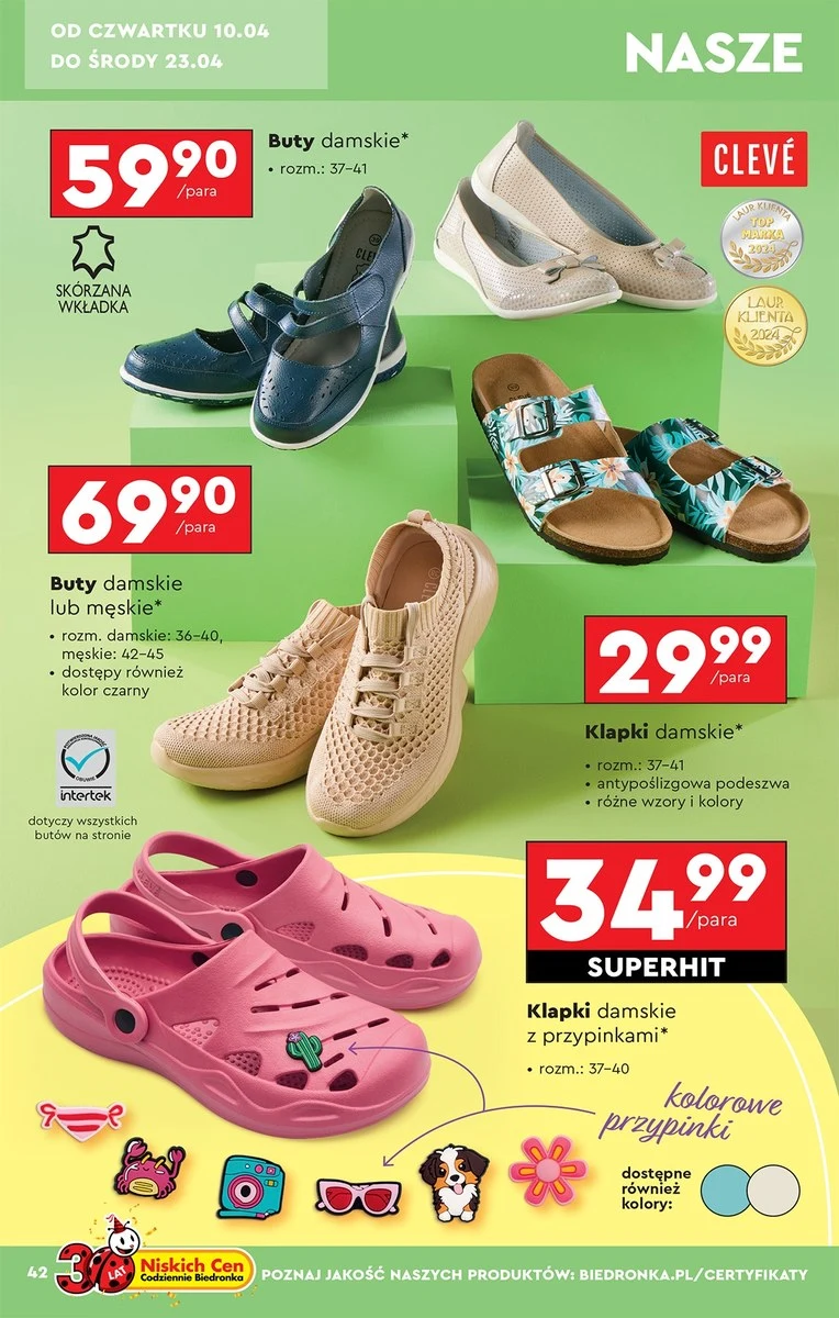 Wygodne i modne buty na wiosnę? W Biedronce kupisz je od 29,99 zł