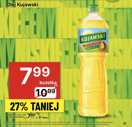 Kujawski Olej rzepakowy z pierwszego tłoczenia 1 l