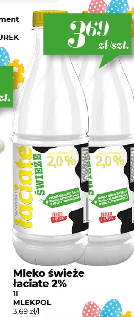 Łaciate Mleko świeże 2,0 % 1 l