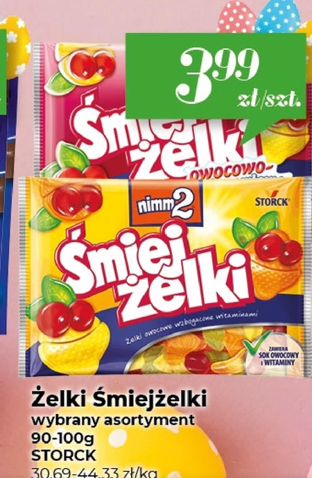 nimm2 Śmiejżelki Żelki owocowe wzbogacone witaminami 100 g