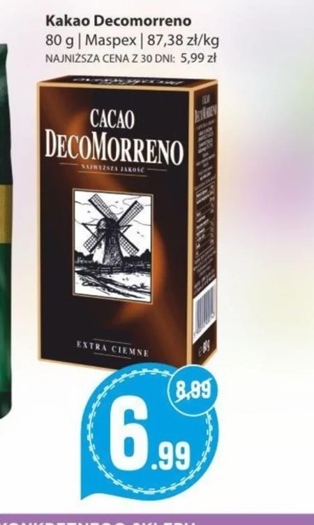 DecoMorreno Kakao o obniżonej zawartości tłuszczu 80 g