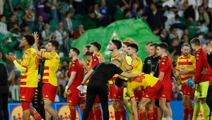 Piłkarze Jagiellonii Białystok po meczu z Realem Betis