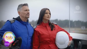 Karolina Gilon kontra Krzysztof Ibisz na torze wyścigowym. O wyniku zadecydowały ułamki sekundy