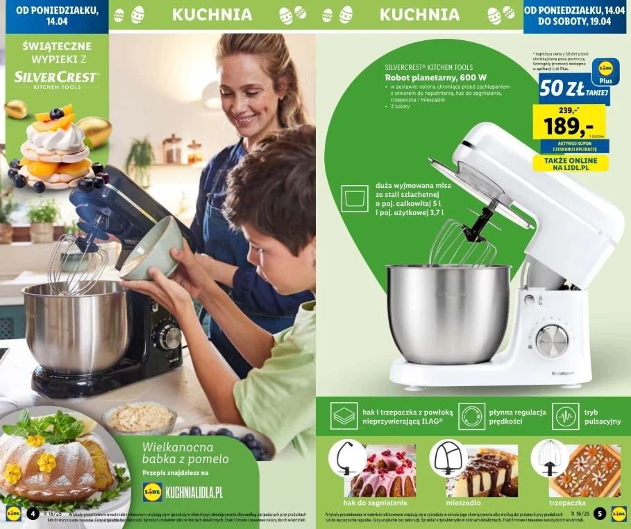 Lidl oferuje promocję na robota planetarnego! Lidl oferuje promocję na robota planetarnego!