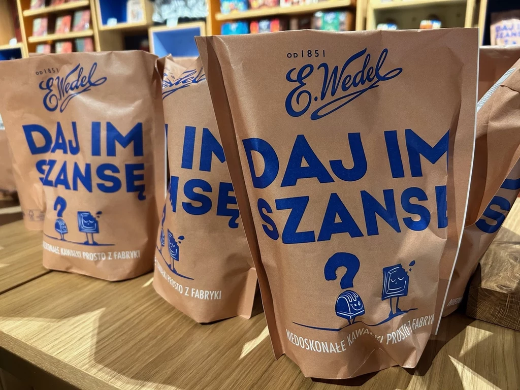 Produkty, jak te Wedla, mają w sobie treść opisaną na opakowaniu, ale mogą też mieć treść, która istnieje w świadomości naszych klientów i klientek