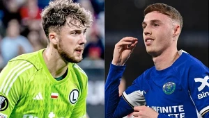 Kacper Tobiasz i Cole Palmer