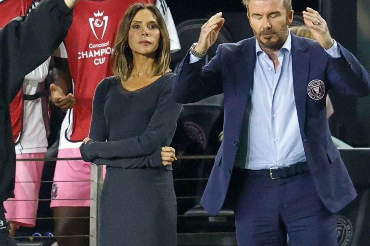 Victoria zachowuje klasę i elegancję nawet podczas wydarzenia sportowego 