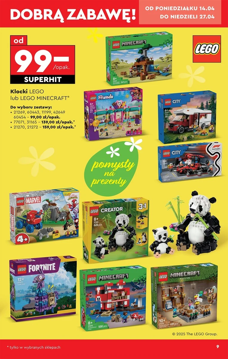 LEGO od 99 zł w Biedronce LEGO od 99 zł w Biedronce