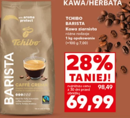 Tchibo Barista Caffè Crema Kawa palona ziarnista 1000 g