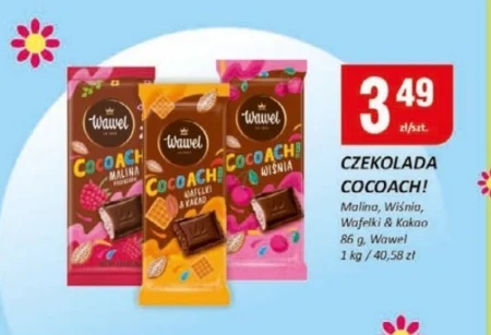 Wawel CocoAch! Tabliczka kakaowa z nadzieniem wiśnia 86 g