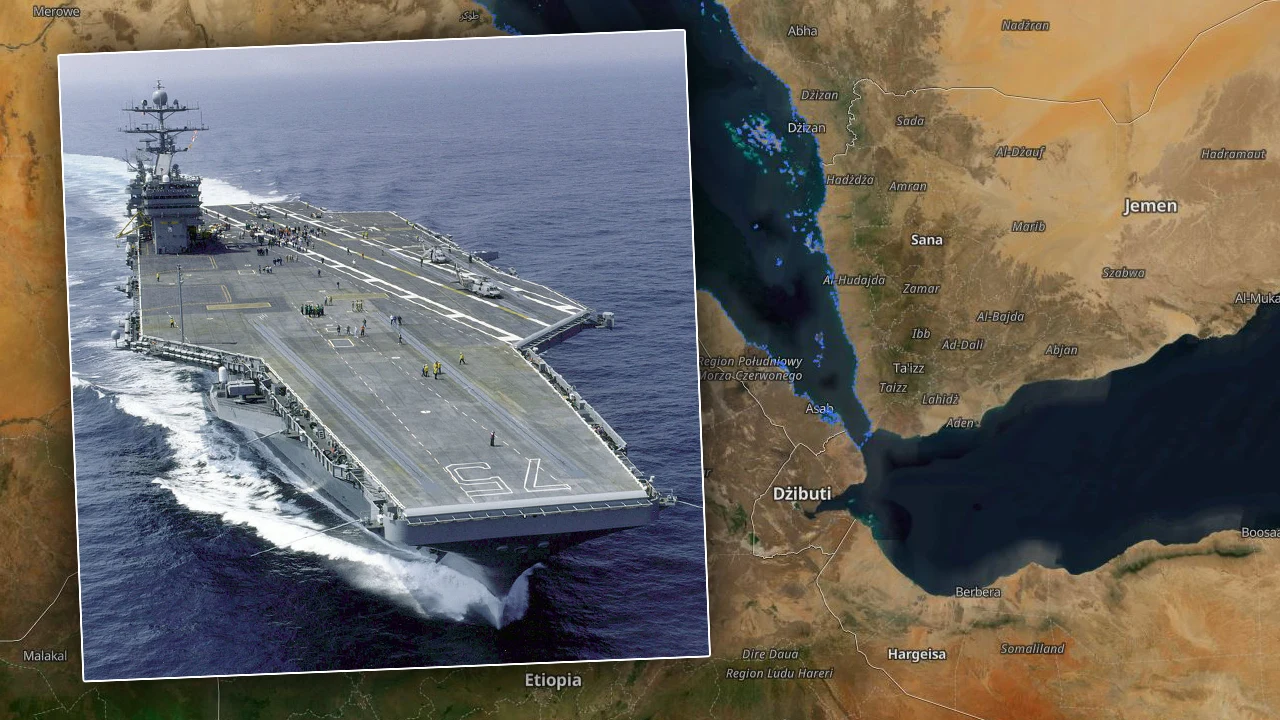 Bojownicy Huti zaatakowali amerykański lotniskowiec Harry Truman article cover