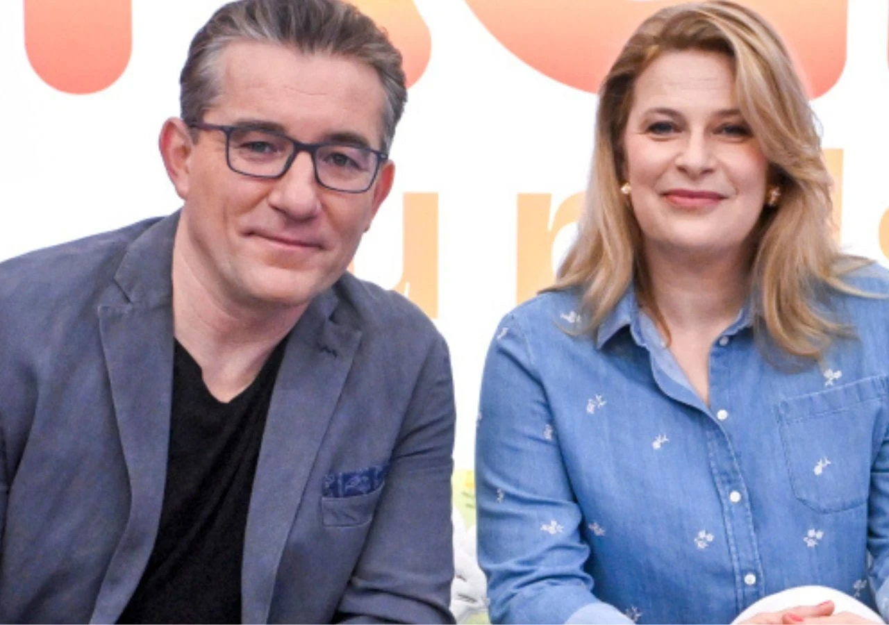 Agnieszka Warchulska i Przemysław Sadowski w halo tu polsat Agnieszka Warchulska i Przemysław Sadowski w halo tu polsat