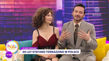 Stefano Terrazzino przygotował spektakl z okazji 20 lat w Polsce. Do studia przyszedł z przyjaciółką, a przez internet pokazał swojego brata