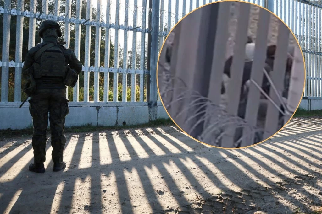 Granica polsko-białoruska. Migranci forsowali zaporę i atakowali Straż Graniczną. Pomagał im białoruski funkcjonariusz Granica polsko-białoruska. Migranci forsowali zaporę i atakowali Straż Graniczną. Pomagał im białoruski funkcjonariusz