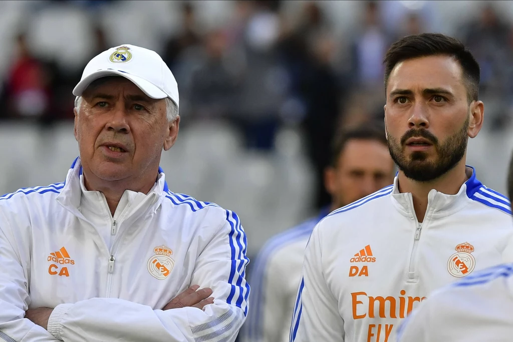 Carlo Ancelotti wraz z synem Davide Ancelottim Carlo Ancelotti wraz z synem Davide Ancelottim