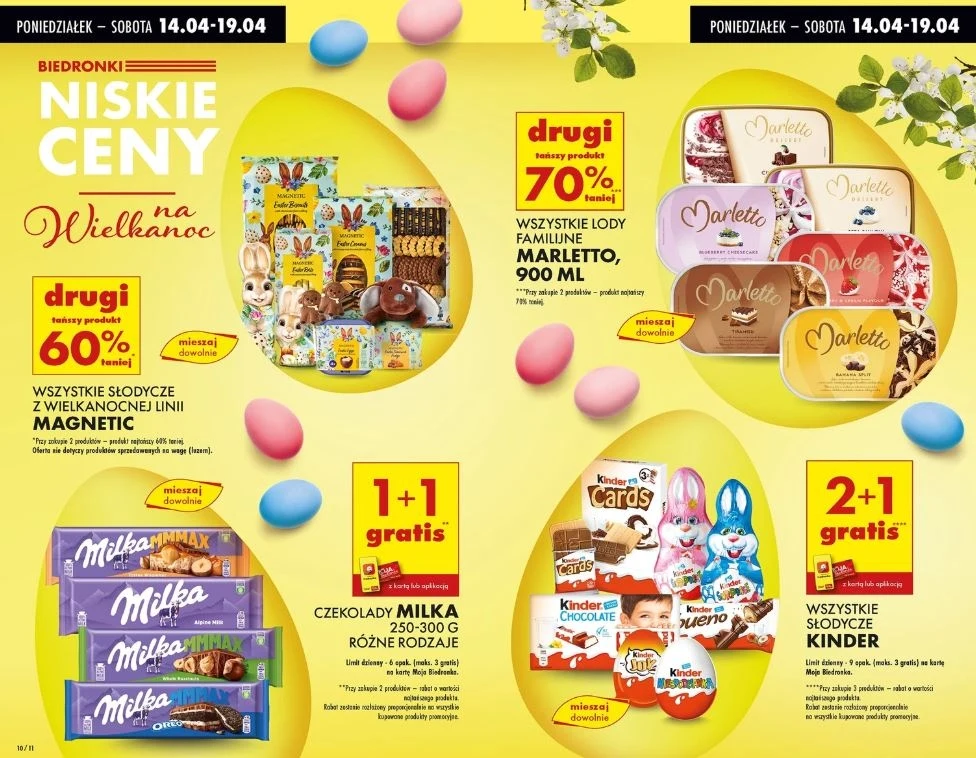 Biedronka oferuje gratisowe promocje na Wielkanoc!