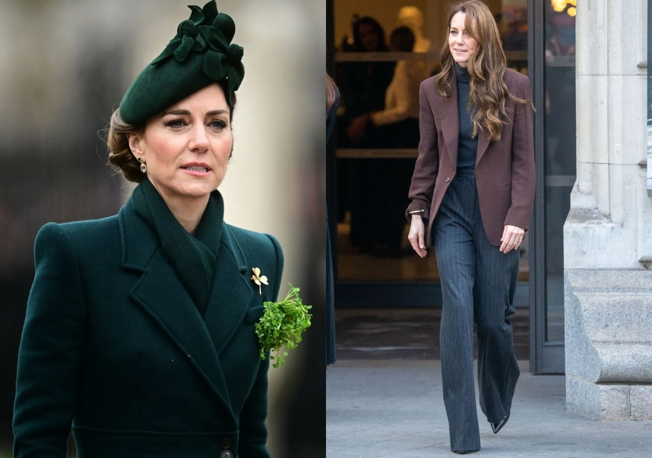 Dress code Kate: obchody państwowe 17 marca i wizyta w Galerii Portretu