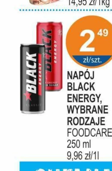 Black Energy Zero Sugar Black Cherry Gazowany napój energetyzujący 500 ml