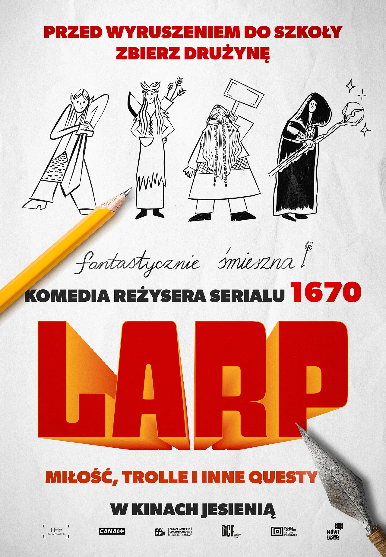 Teaserowy plakat filmu Dagmara Szewczuk "LARP. Miłość, trolle i inne questy"