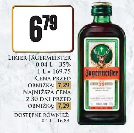 Jägermeister Likier ziołowy 100 ml