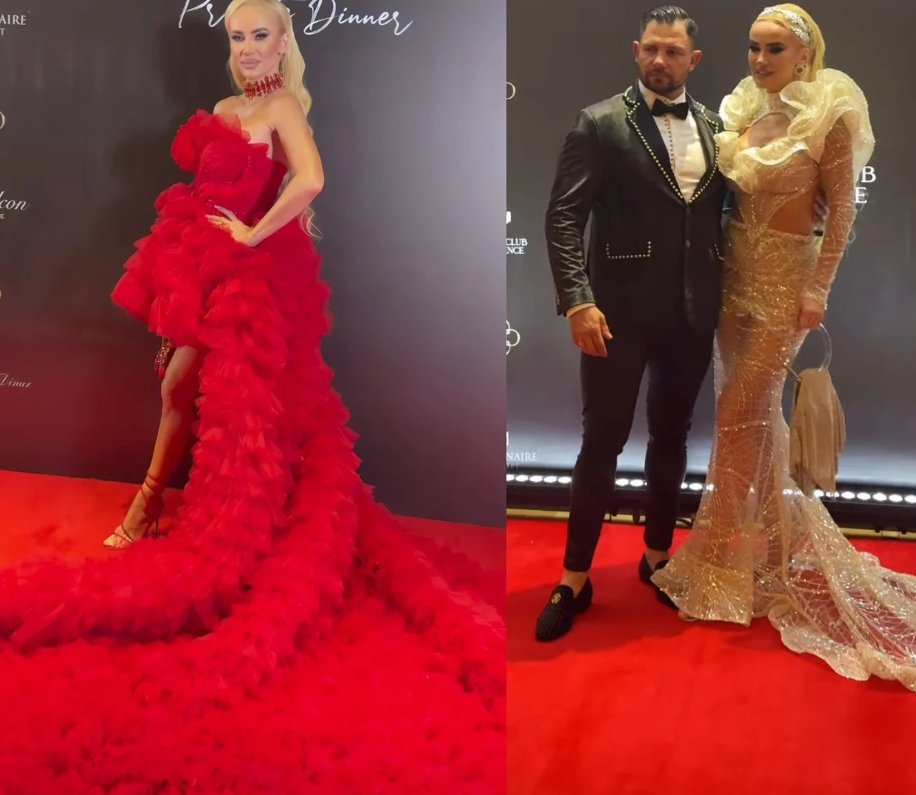 Izabela Macudzińska i Patryk Borowiak na gali w Baku /Instragram:@justiniquebyisabel