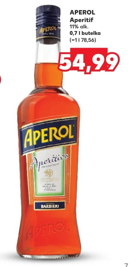 Aperol Napój alkoholowy 700 ml