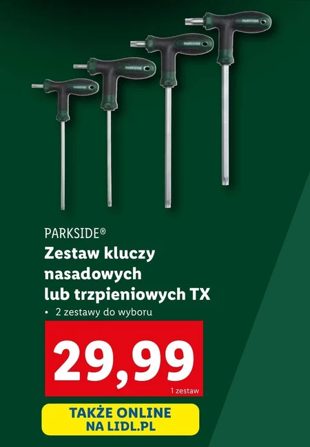 Zestaw kluczy nasadowych Parkside
