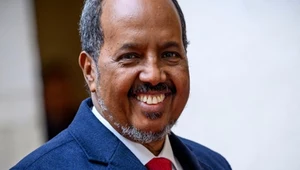 W wybory odbędą się powszechne wybory. Na zdjęciu: prezydent Somalii Hassan Szejk Mohamoud
