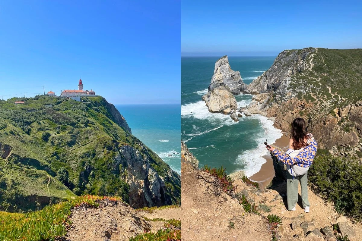 Cabo da Roca oraz Praia da Ursa to obowiązkowe punkty w planie zwiedzania Portugalii Cabo da Roca, dzika plaża w Portugalii, Praia da Ursa