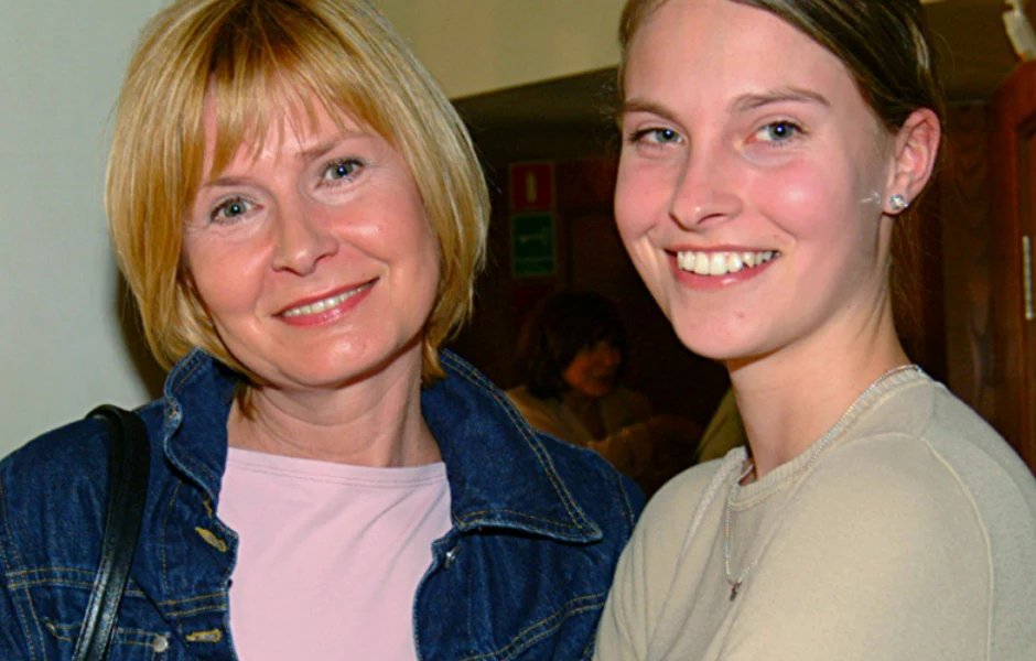 Barbara Bursztynowicz z córką Małgorzatą