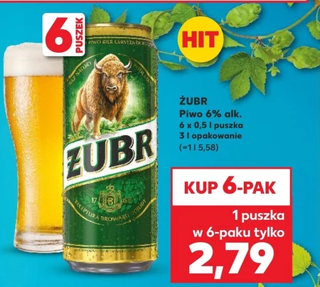 Żubr Piwo jasne 500 ml
