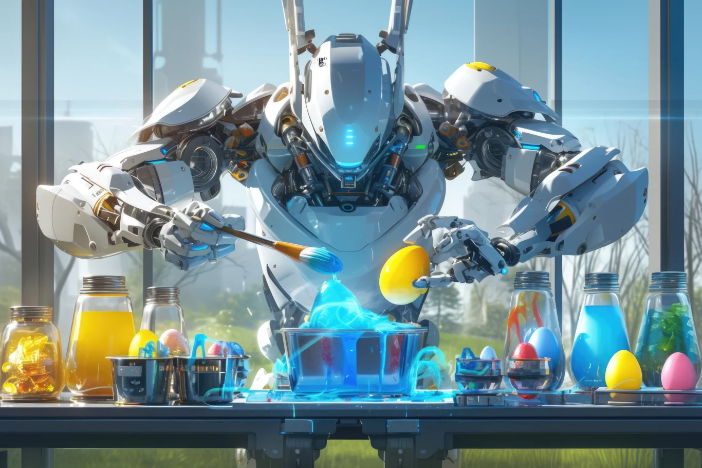 Wielkanoc i roboty? Zaskakująco, to może iść w parze! Są maszyny, które kojarzą się z symbolami tych świąt. Wielkanoc i roboty? Zaskakująco, to może iść w parze! Są maszyny, które kojarzą się z symbolami tych świąt.