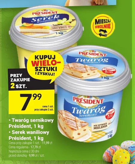 Président Twaróg sernikowy 1 kg