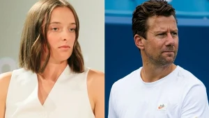 Iga Świątek i Wim Fissette