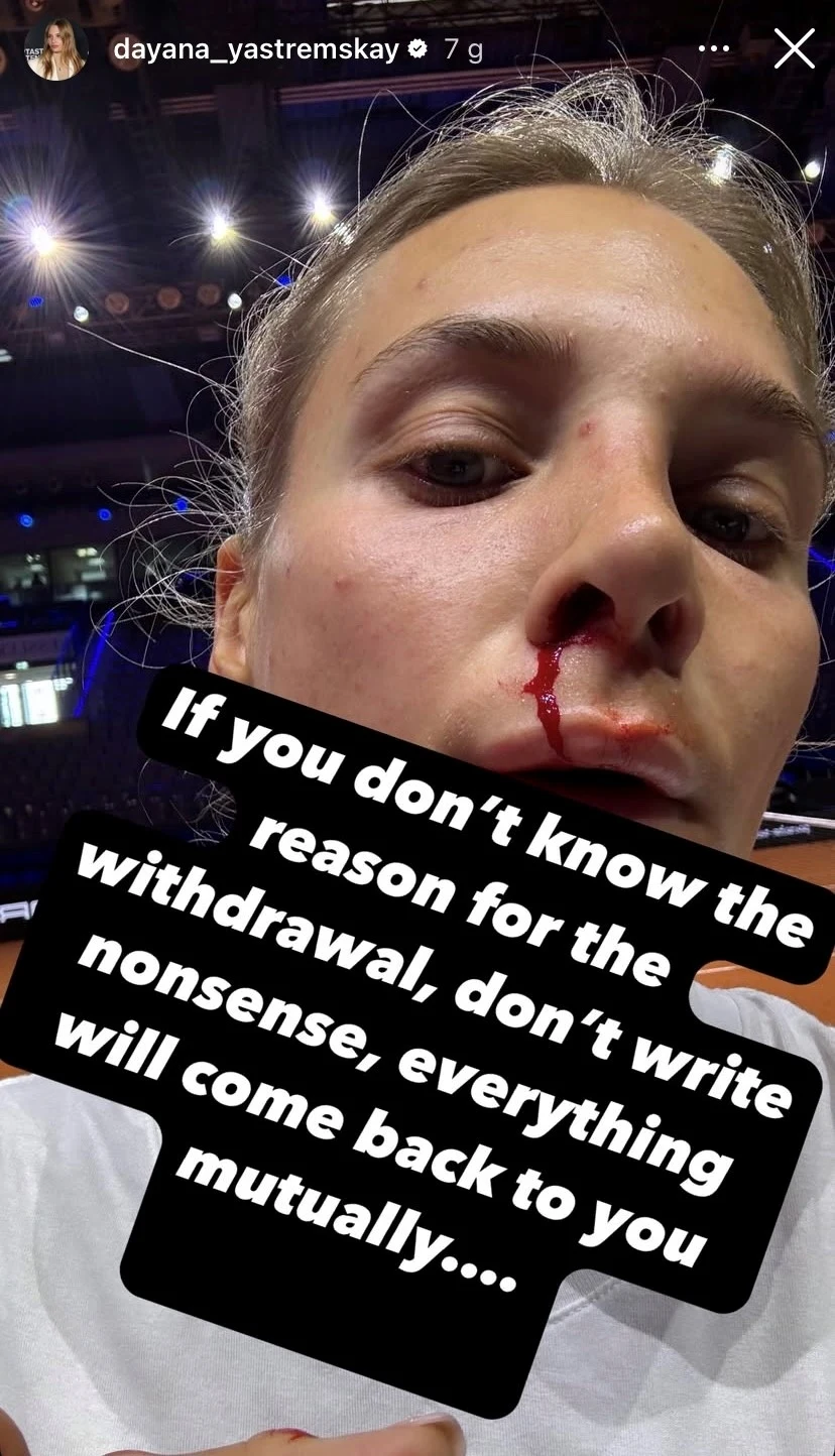Dajana Jastremska takie zdjęcie, z wymowną wiadomością, opublikowała na swoim koncie