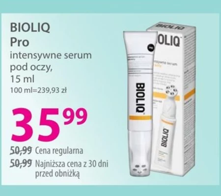 Bioliq Intensywne serum pod oczy na dzień na noc 15 ml