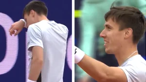 Kuriozalna scena na korcie. Wielki sukces, a on… o niczym nie wiedział
