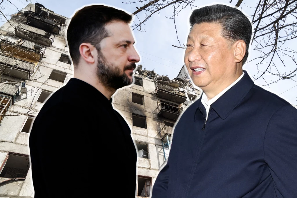 Zełenski oskarża Chiny o pomoc wojskową Rosji Zełenski oskarża Chiny o pomoc wojskową Rosji