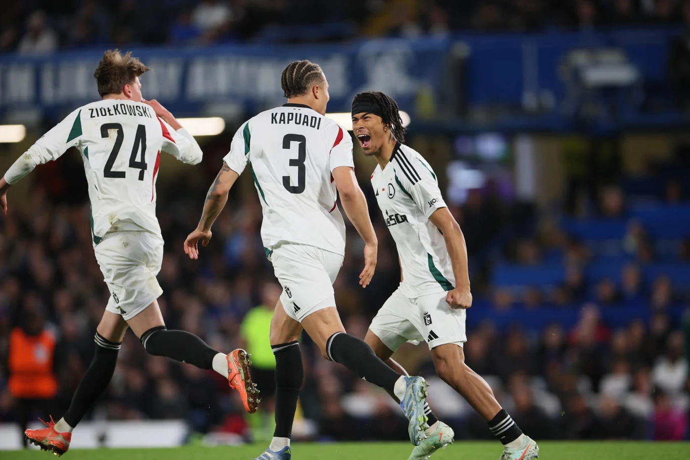 W tym momencie Legia Warszawa prowadziła na Stamford Bridge 2:1